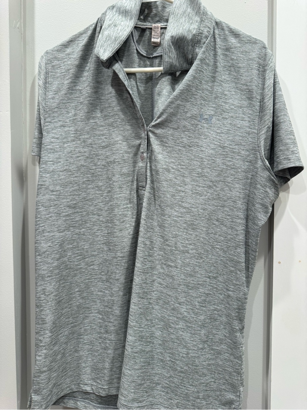 Under Armour Women’s Heather Gray Polo Shirt